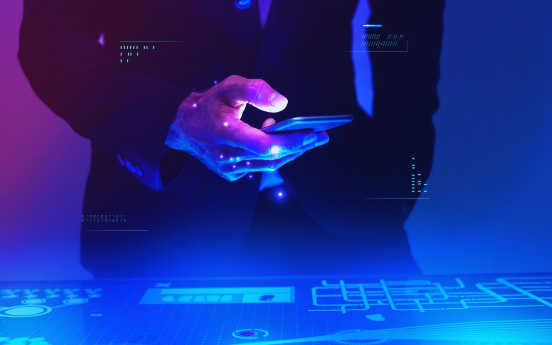 man on the phone using internet provided by SD-WAN